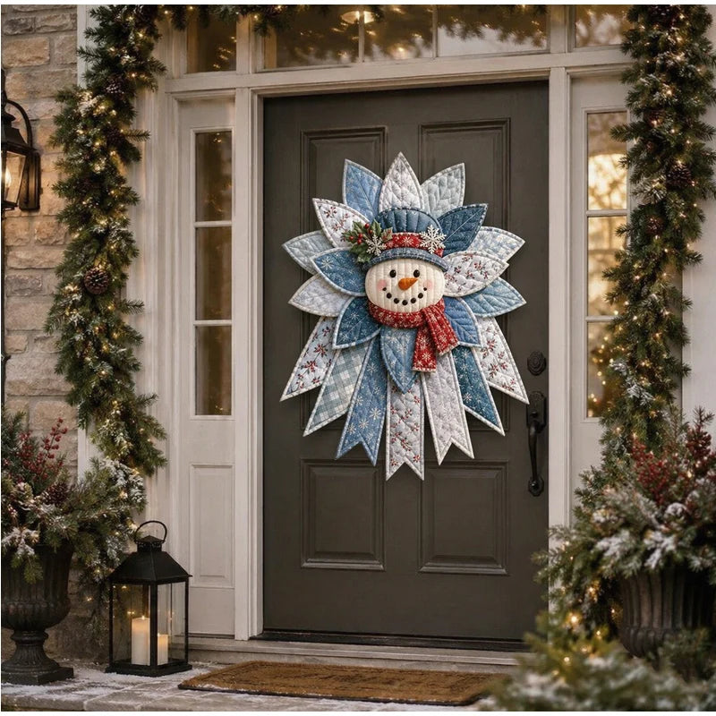 2026 DIY Sewing Kit Christmas Door Hanging Wreath Quilted Fabric DIY Handmade Christmas Tree Holiday Craft Home Decoration Gifts