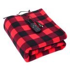 Electric Blanket Body Warmer Electric Heating Pad 12V Soft Heating Mat 9 Adjustable Temperature Electric Heat Blanket for Winter