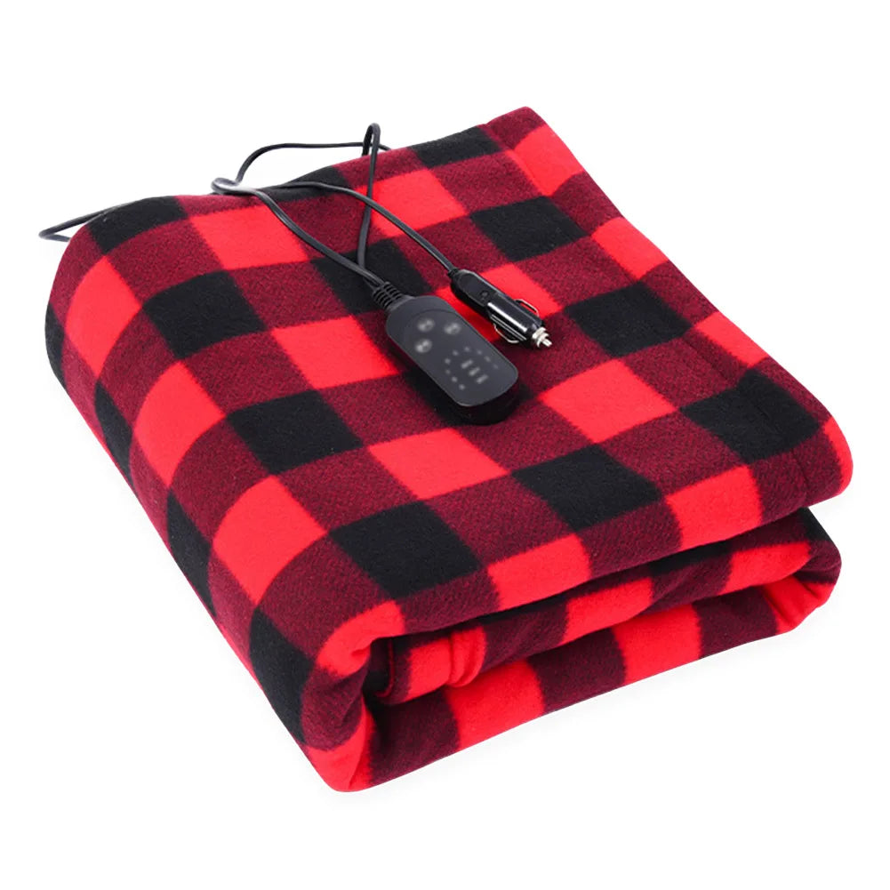 Electric Blanket Body Warmer Electric Heating Pad 12V Soft Heating Mat 9 Adjustable Temperature Electric Heat Blanket for Winter