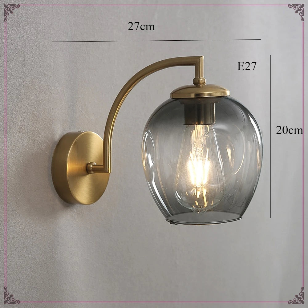 Colourful Glass Pea-Pod Wall Lamp — E27