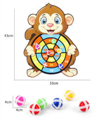 Kids Sticky Ball Dart Board Game – Ages 3+