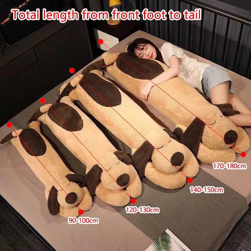 Giant Soft Dog Plush Toys Long Pillow High Quality Stuffed Animal Baby Appease Doll Home Decor Sofa Cushion Children Girl Gift