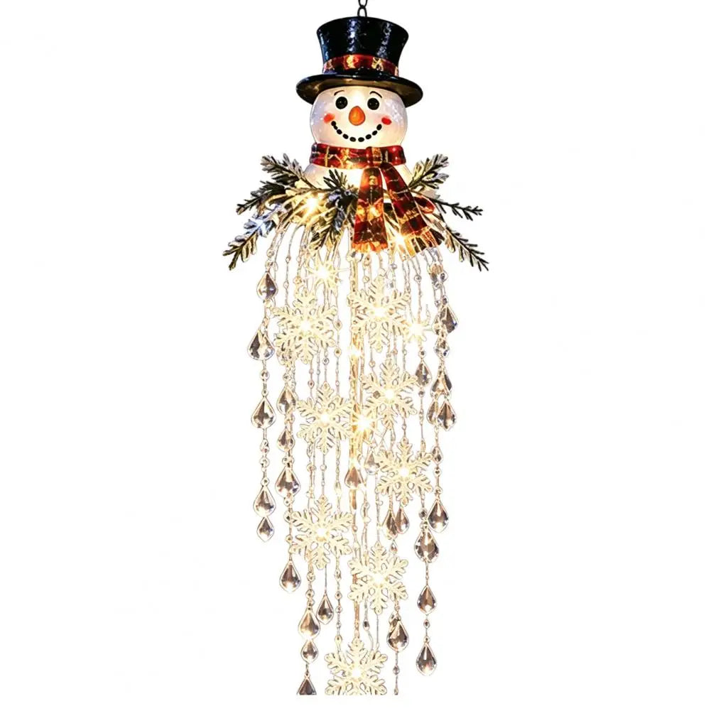 Snowman & Snowflake LED Waterfall Christmas Lights