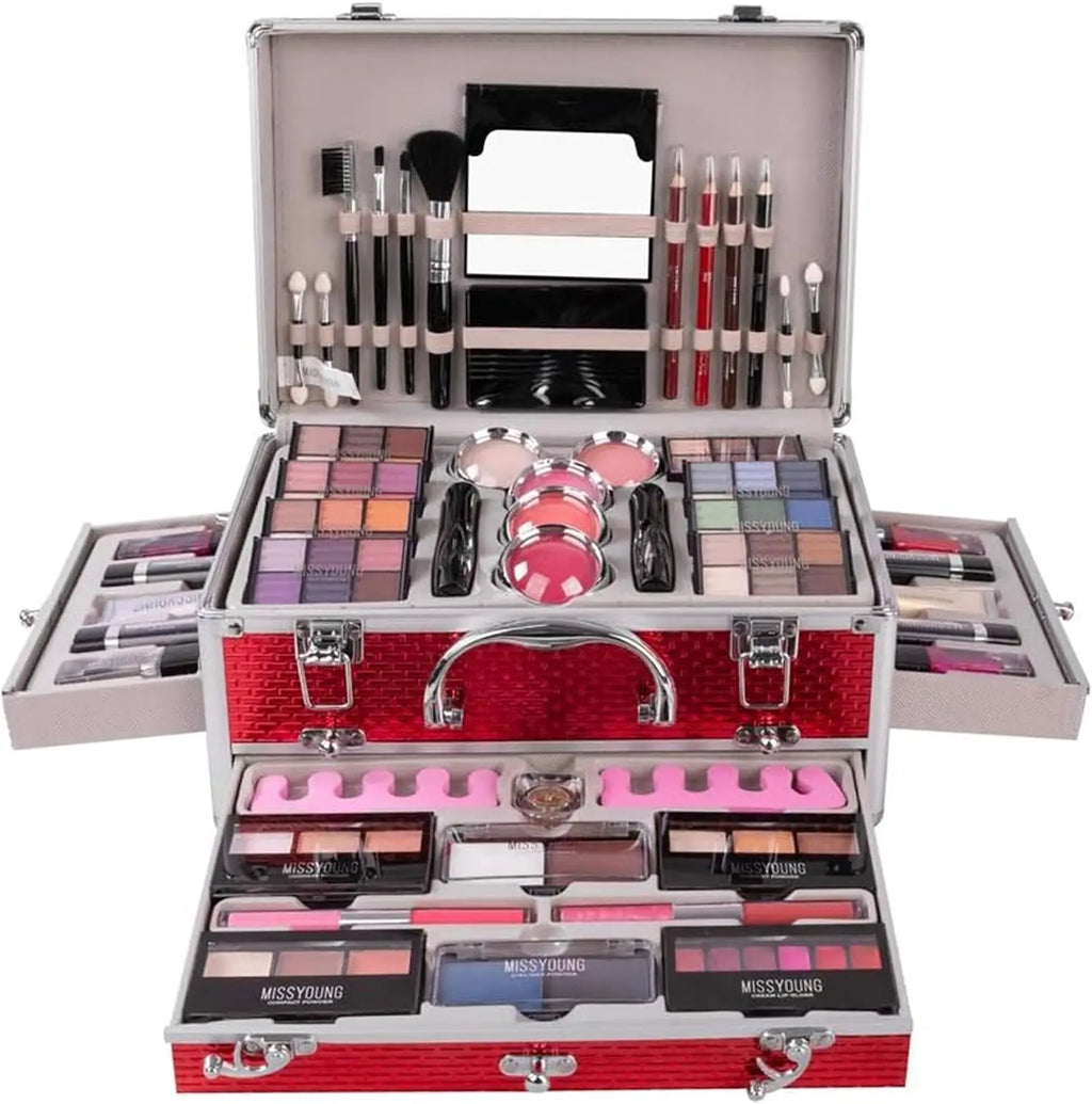 FantasyDay All In One Makeup Kit, Xmas Full Makeup Gift Set for Women Girls | Complete Makeup Collection with Eyeshadow Palette Lipgloss Mascara Concealer, Cosmetic Essentials for Daily, Special Occasion