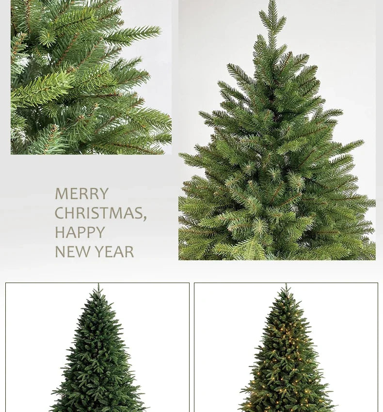 2026 new Christmas decoration high-end PE mixed Christmas tree, encrypted branches with lights, Christmas tree