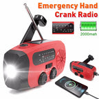 Multifunctional Solar Hand Crank Radio FM AM WB  Flashlight Power