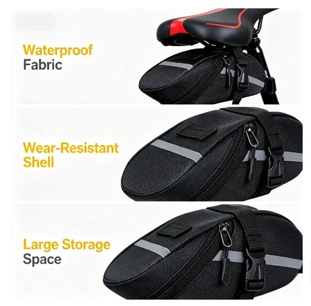 Universal Bicycle Saddle Bag Bicycle WaterProof Tail Bag Mountain Bike Rear Bag Bike Tail Bag Outdoor Bicycle Accessories