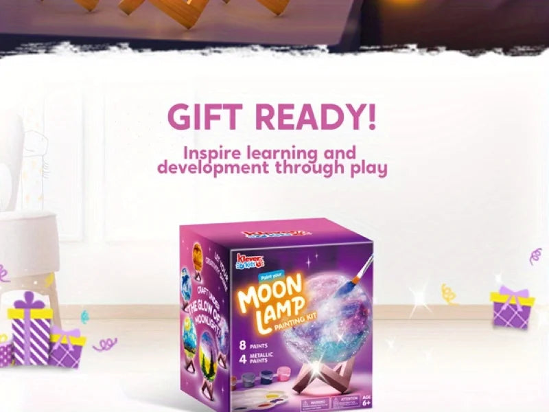 JOYFY DIY Moon Night Light toys Paint 3D Chirstmas