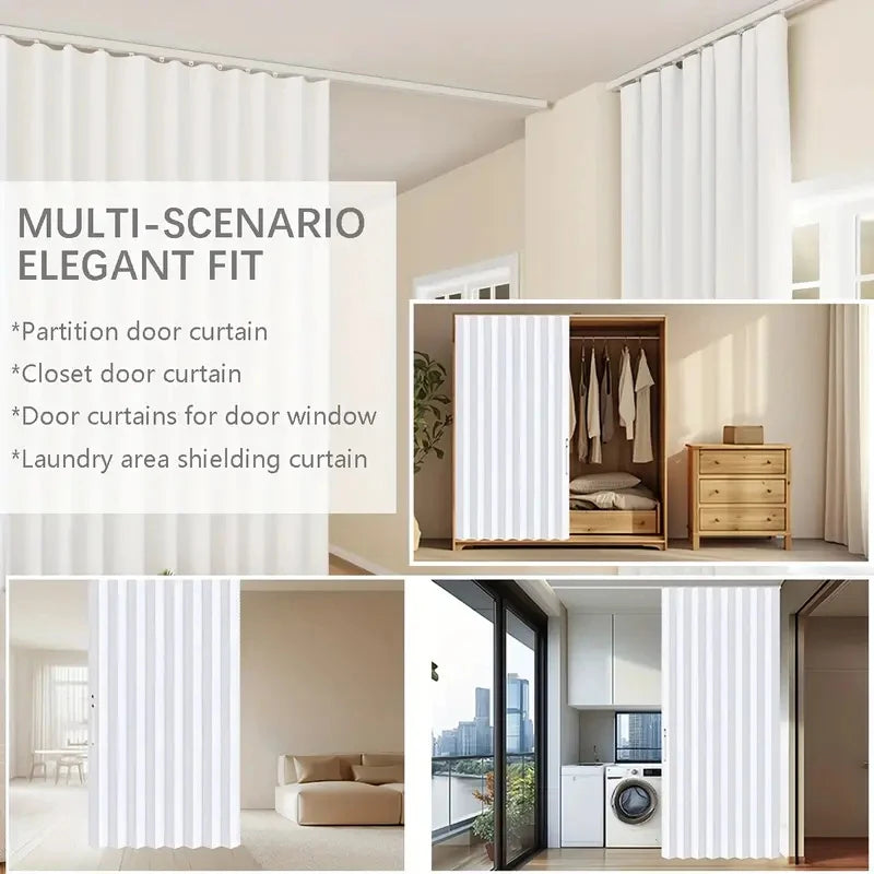 Ultra Thin Self-adhesive Curtain Track Set No Drilling Silent Sliding Rail Ceiling Or Wall Installation For Bathroom Cabinets Ro