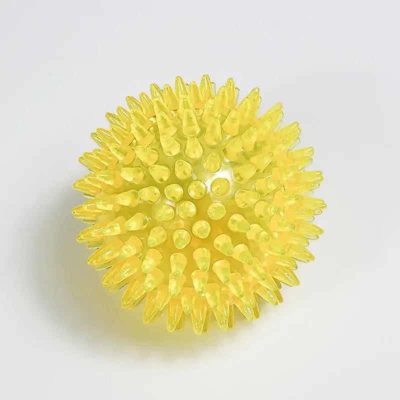 TPR Squeaky Spiked Ball Chew Toy for Dogs & Cats