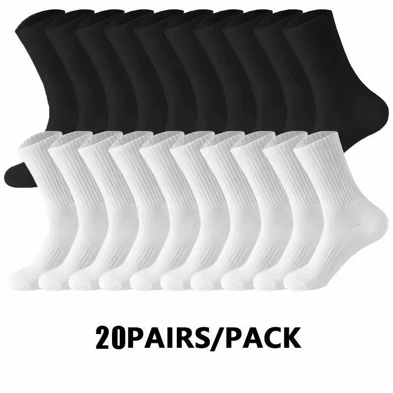 Plain Sports Socks — 5, 10 or 20 Pairs