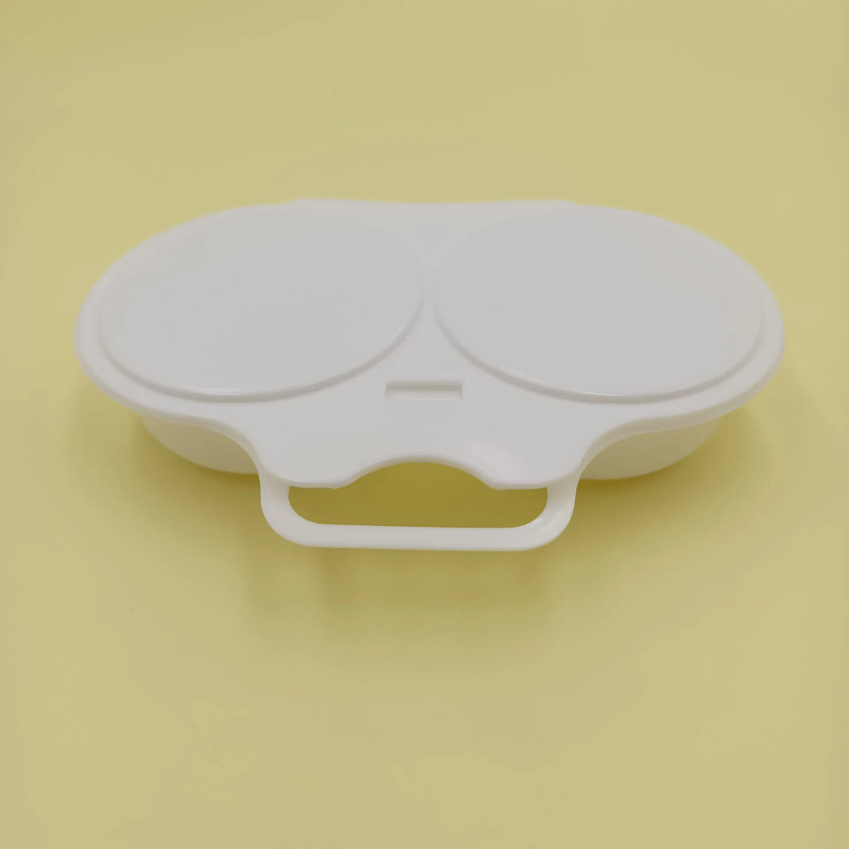 Dual-Cavity Microwave Egg Poacher with Lid