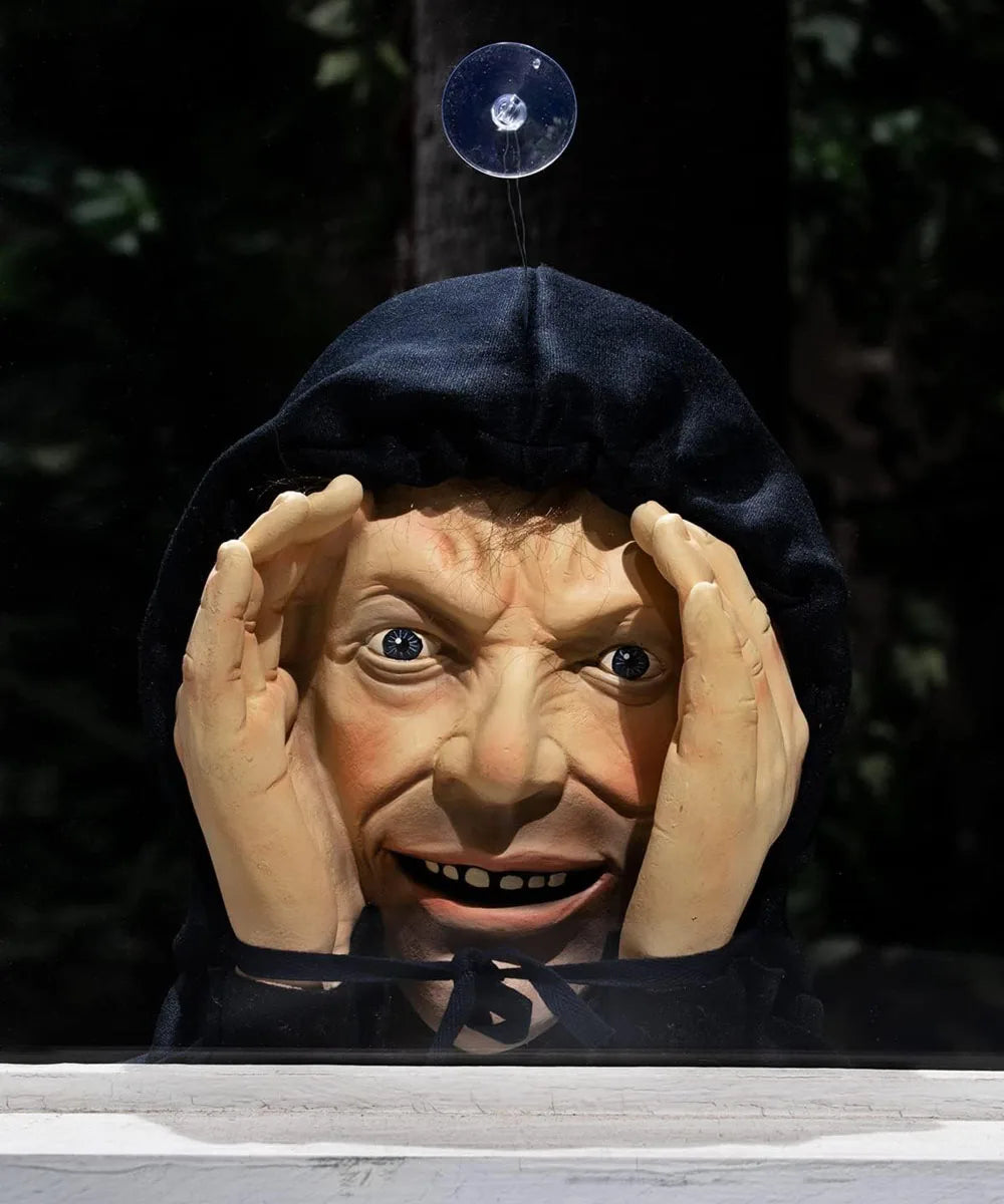 Scary Peeper Window Home Decor 2024 Halloween Horror Hanging Mask Scary Party Cosplay Props Outdoor Indoor Window Decorations
