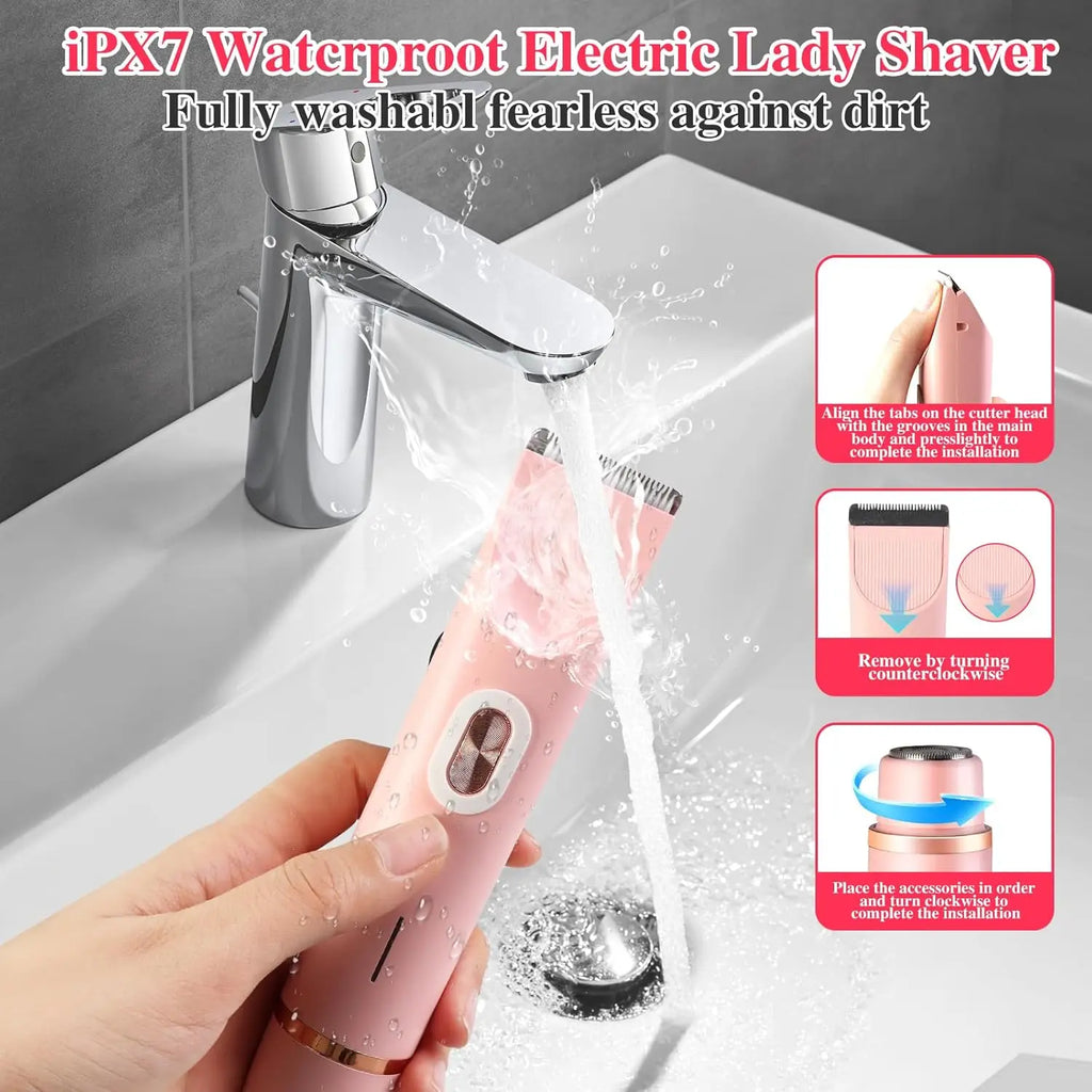 Rechargeable Women's Electric Shaver & Body Trimmer