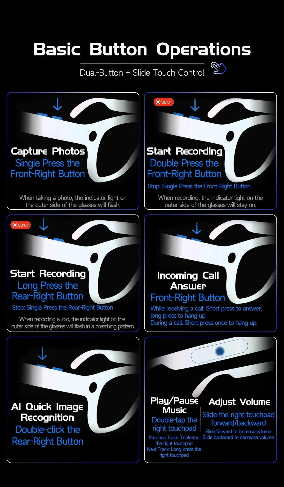 2026New 800W Pixel Camera Smart Glasses Men Video Recording AI Photo Recognition Bluetooth Call Voice Translation Sunglasses Man