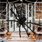 Giant Plush Halloween Spider Decoration – 30–200cm