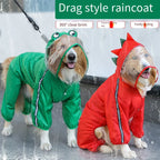 Reflective Hooded Waterproof Dog Raincoat