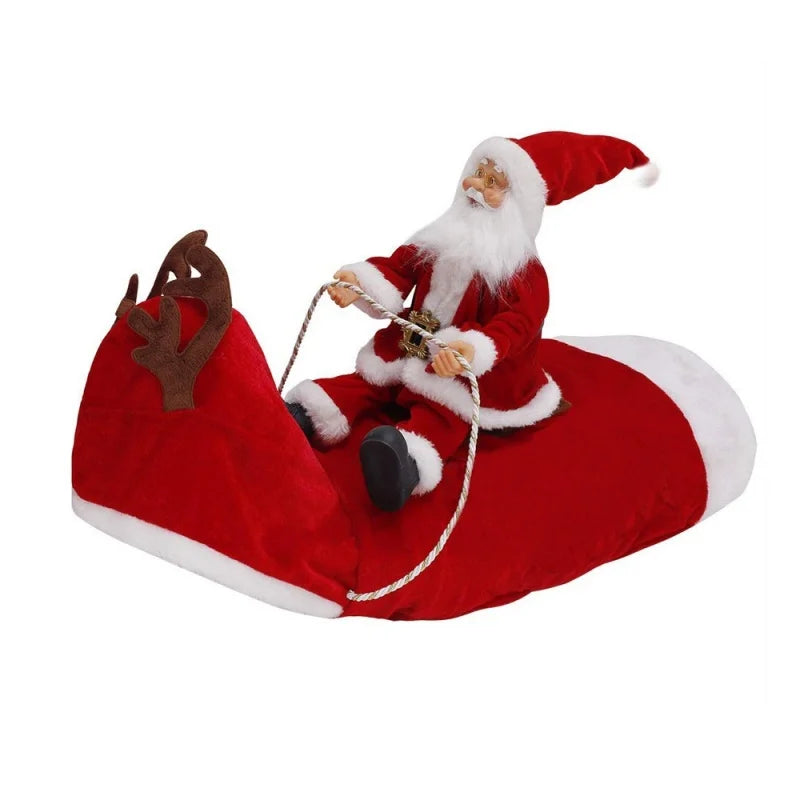 Santa & Reindeer Rider Christmas Dog Costumes
