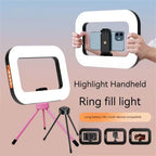 Roreta New Handheld Ring LED Rechargeable Portable Mobile Phone Live