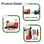 New Electric Train Set Mini Santa Claus Rail Car Toy Creative Decoration Christmas Tree Train Gift Children's Gifts