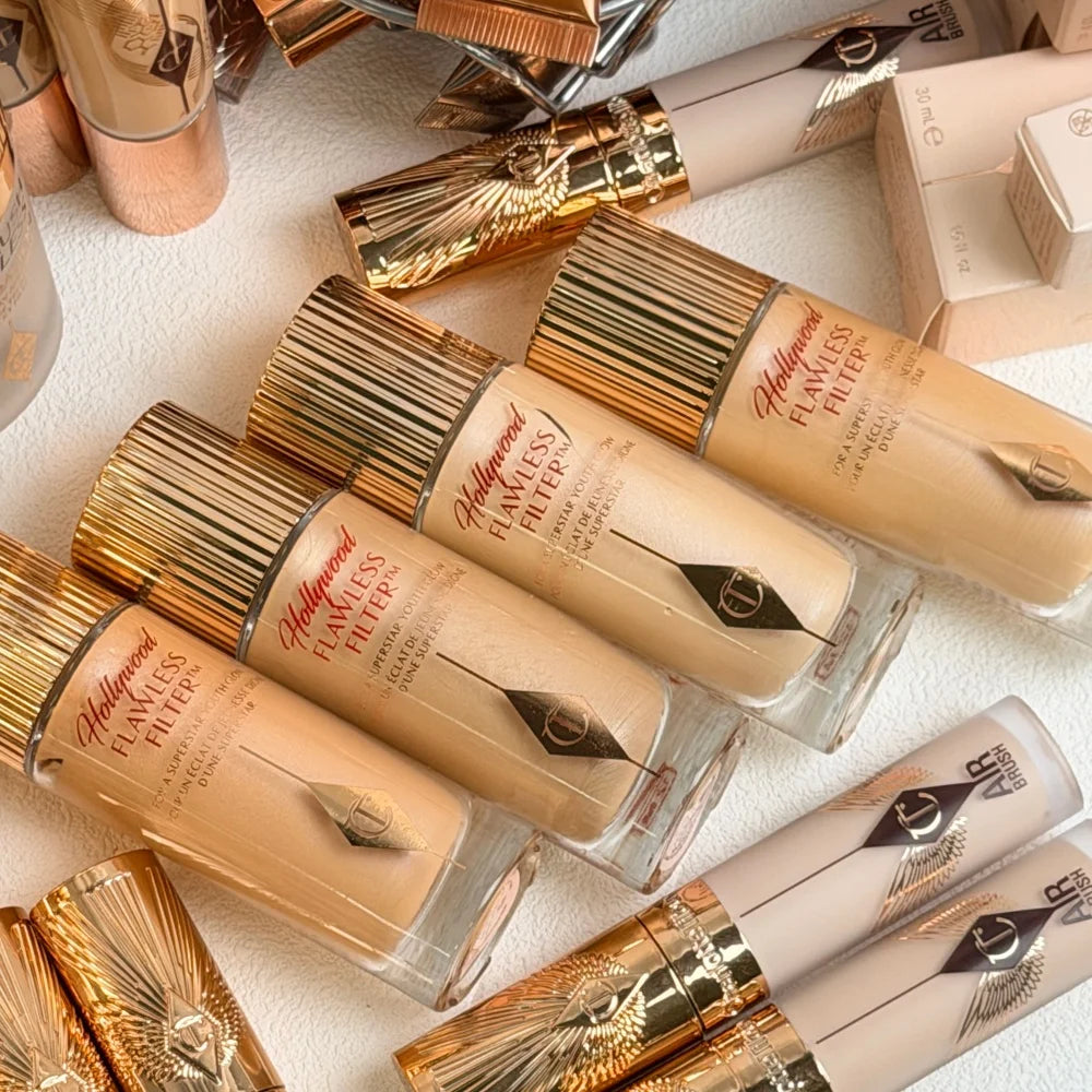 Charlotte Tilbury Powder, Foundation & Makeup Bag Set
