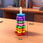 Baby Rotating Rainbow Stacking Tower