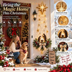 Christmas，Bethlehem Star of Faith, Lighted Nativity Wall Decor,Glowing Christmas Hanging Ornament, LED Lights for Indoor