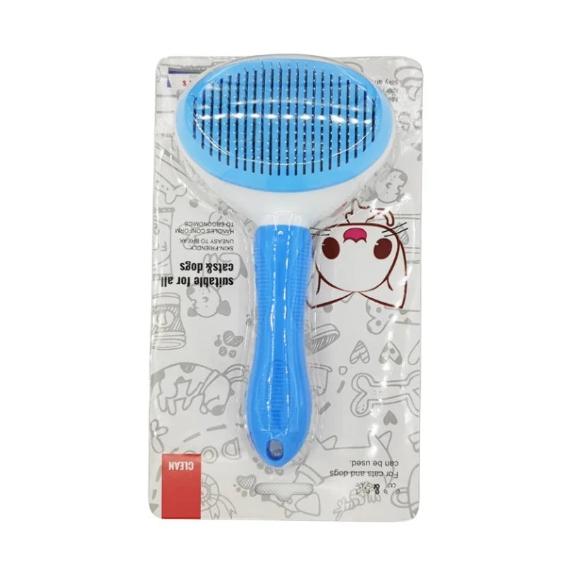 Self-Cleaning Slicker Grooming Brush for Cats & Dogs