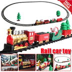 New Electric Train Set Mini Santa Claus Rail Car Toy Creative Decoration Christmas Tree Train Gift Children's Gifts