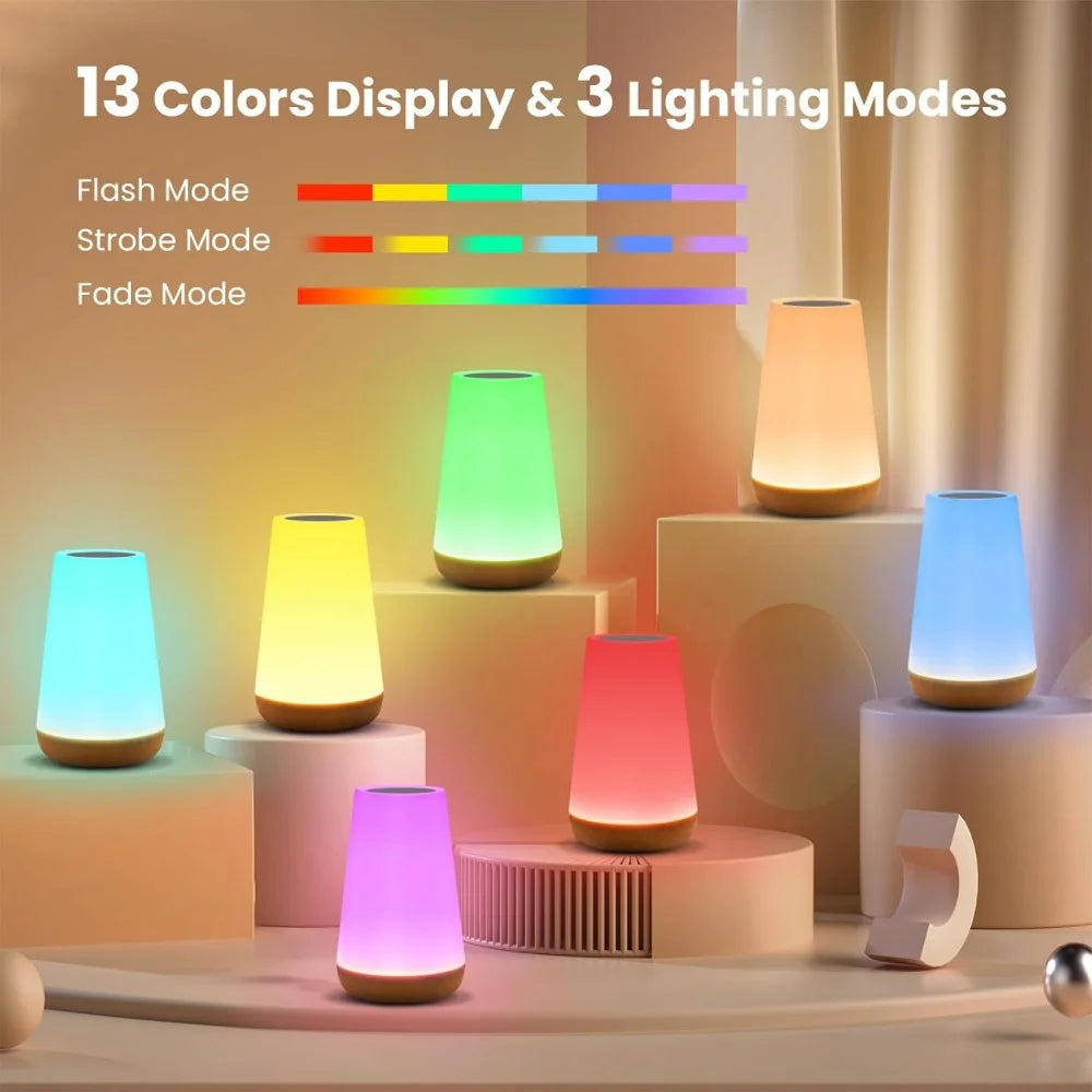 Usb Rechageable Dimmable Touch Lamp Bedroom Portable Table Bedside lamp