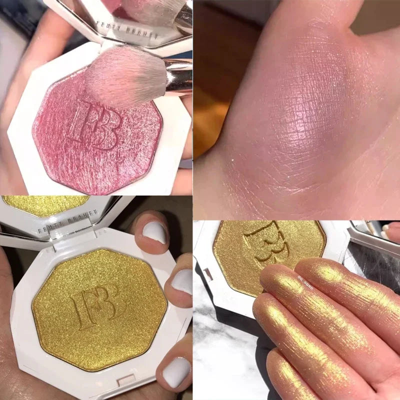 Fenty Beauty Multi-color Contour Stick Concealer Facial 3D Diamond Highlight Non Fading Water Gloss Lip Glaze Gloss Cosmetics