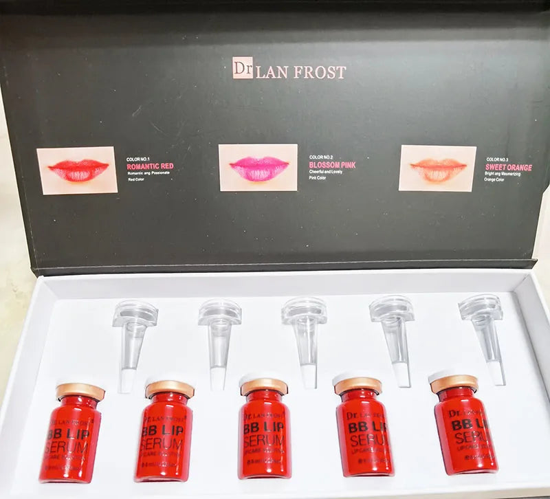 Korea 8ml BB Lips Cream Serum Starter Kit Persistent Colorfast Lip Gloss Pigment Moisturizing Lip Skin Care Treatment