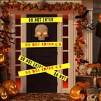 Warning Tapes Halloween Decoration Do Not Enter Roll for Door Windows Yards