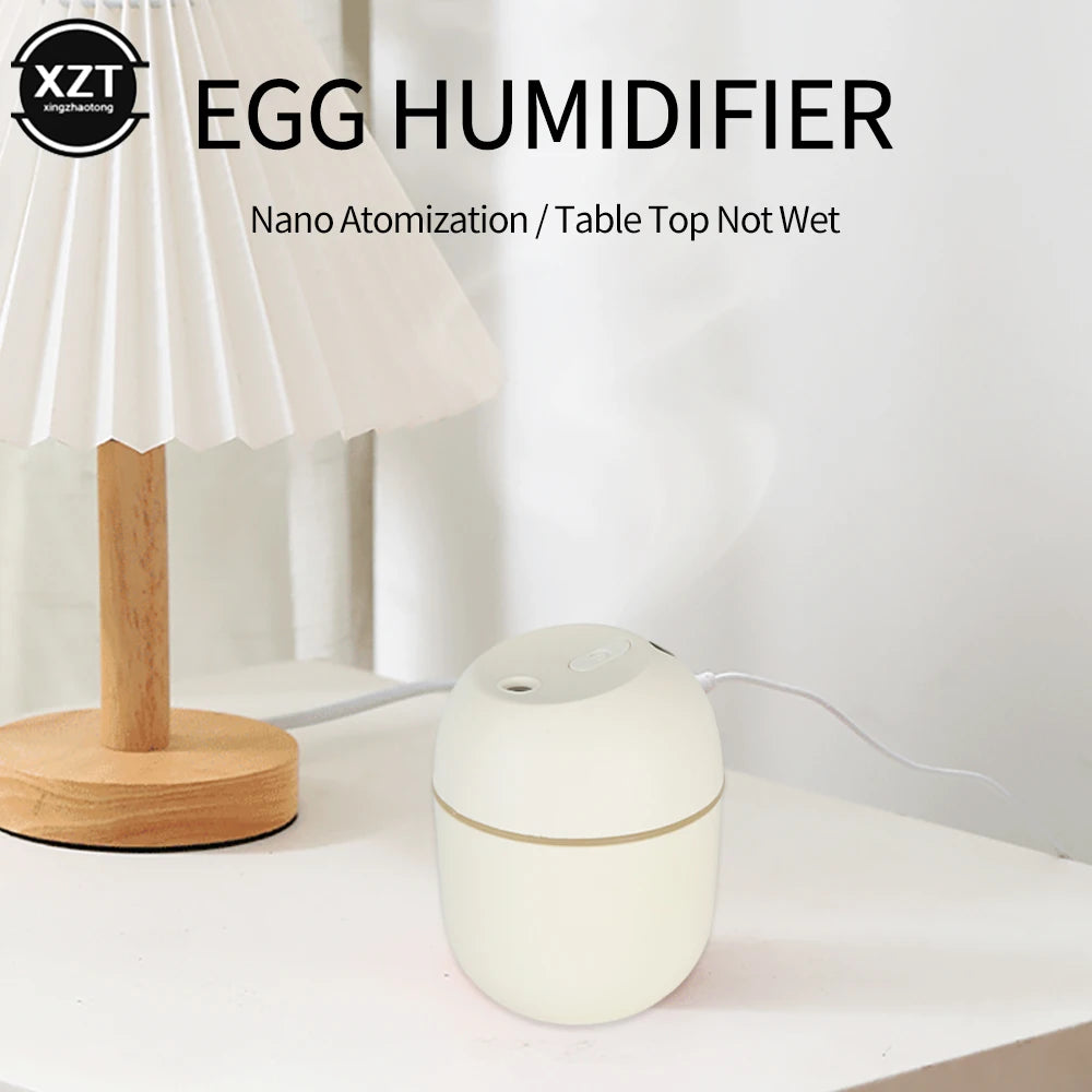 220ml USB Humidifier Atomizer Aroma mist Oil Diffuser Mute Air Humidifier with Night Lamp