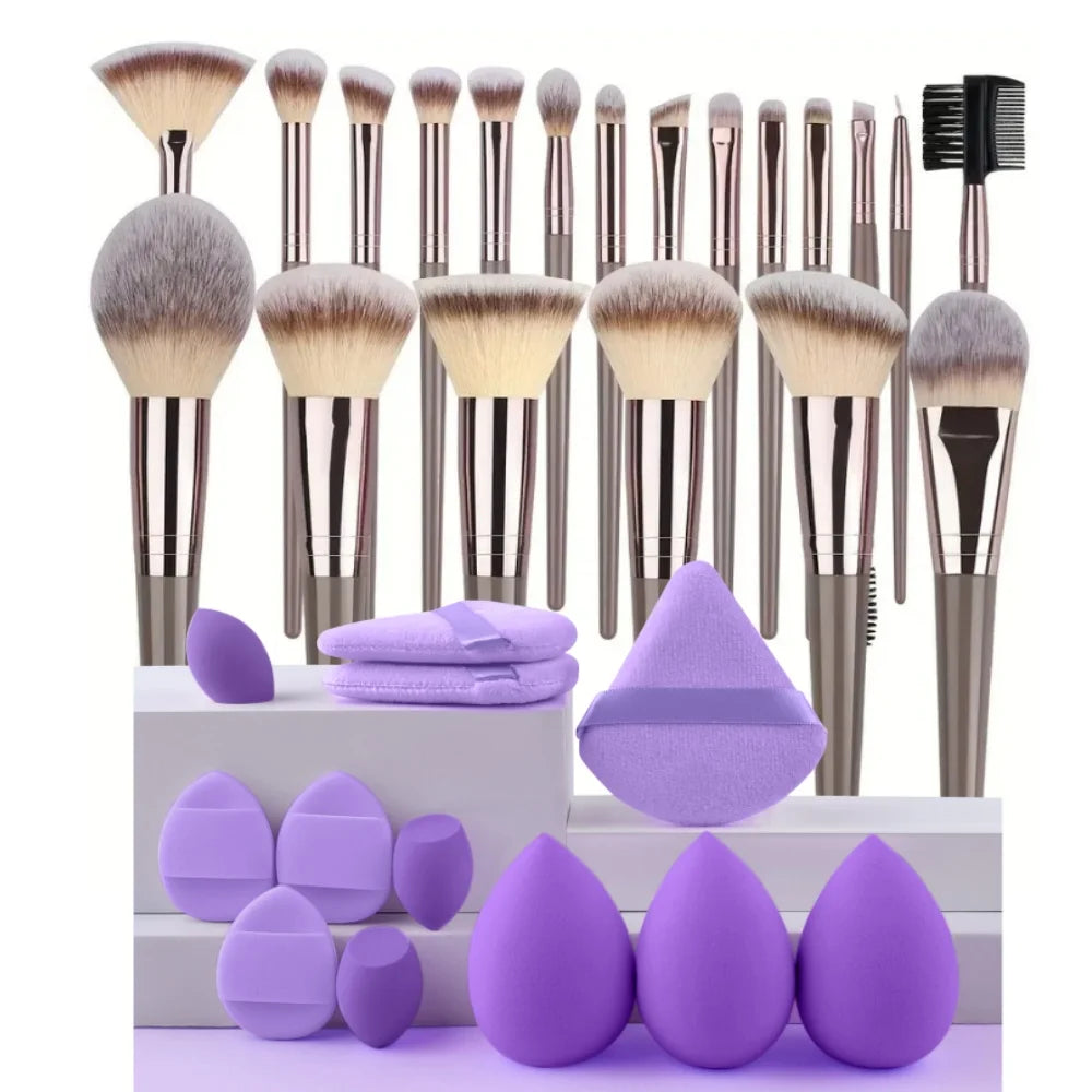 Makeup Brush Set — 3–20 Pieces