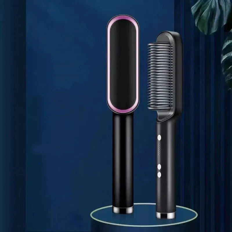 3-in-1 Ceramic Heated Hair Styling Brush