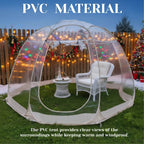 Large Instant Pop-Up Bubble Tent, Weatherproof Outdoor Igloo Screen House, Oversize Camping Pod, Patio Cold Protection