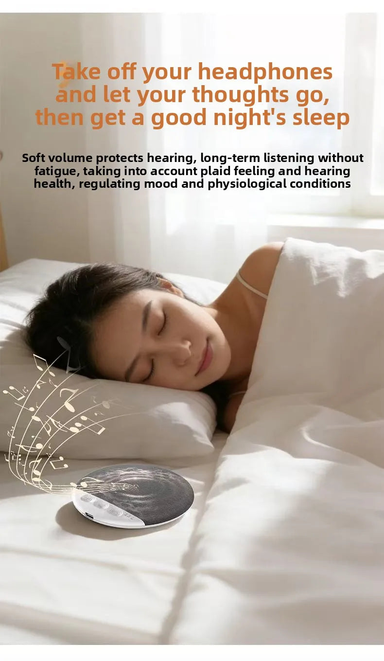 Mini Sleeping Bluetooth Speaker Nature Sound White Noise Soundbar Wireless MP3 Music Player Ultra Thin Timed Shutdown Audio Pla