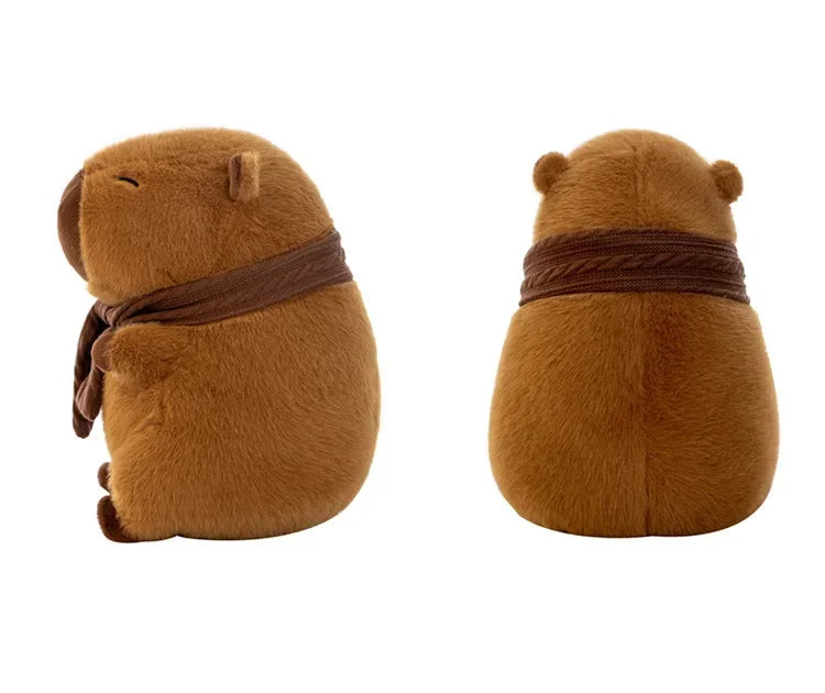 25-30CM Hot Plush Stuffed Doll Cute Scarf Pufferfish Plush Kawaii Animal Toy Children's Birthday Gift Capybara Doll Kids Toys