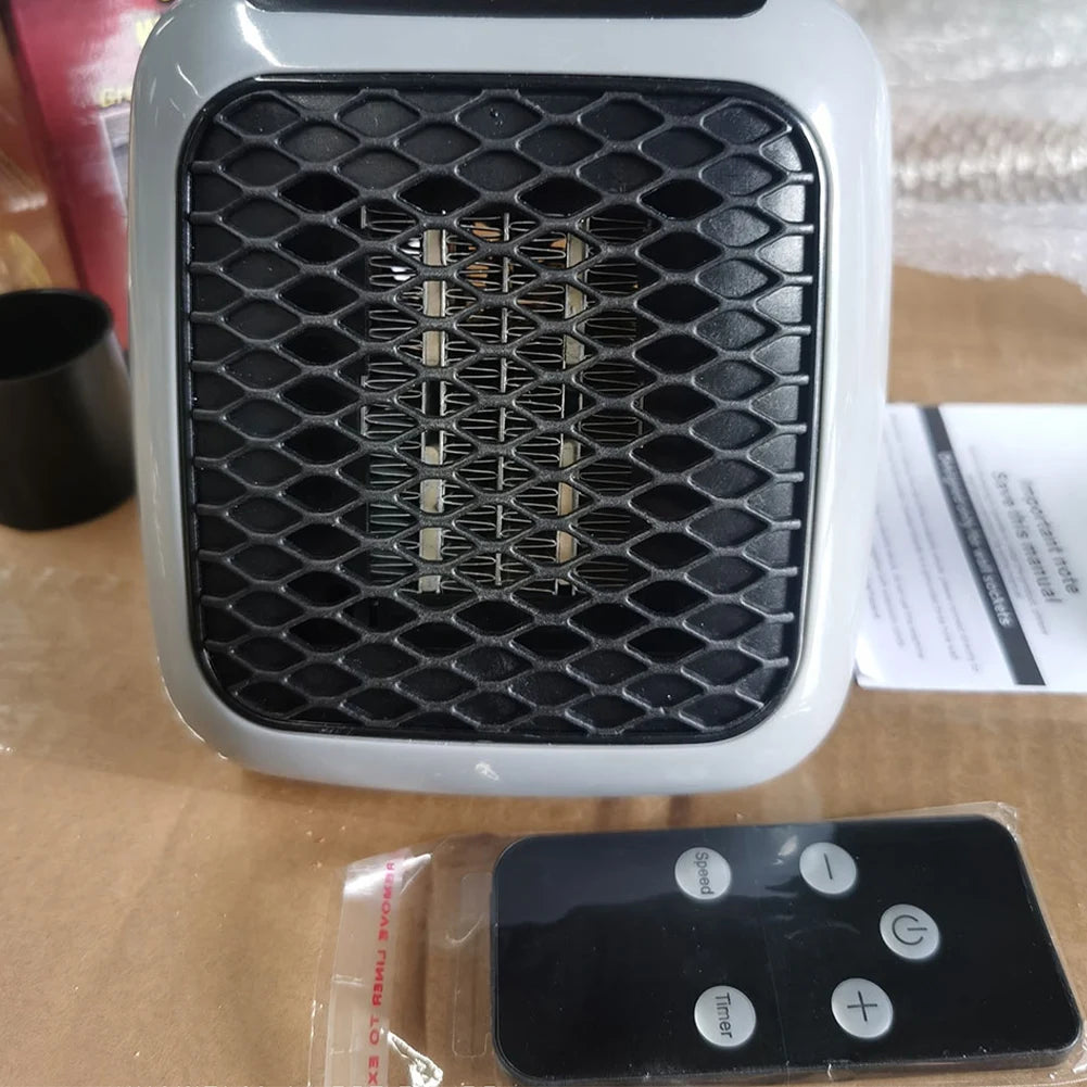 Portable Electric Heater Wall Outlet Small Space Heater with Adjustable Thermostat, Programmable 12-Hour Timer, Auto Shut Off ﻿