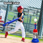 Baseball Launcher Toy, 2-in-1 Foot-Operated/Manual Press Ball Pitching Machine Indoor and Outdoor Interactive Sports Game for Kids, Kinde