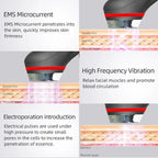 Ager Booster Pro Lifting Face Neck Therapy LED Vibration Massager Beauty Device for Anti-Aging Wrinkles, Skin Rejuvenation