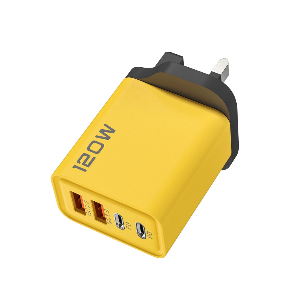 Fast Charging USB Type C Charger 120W 4 Port PD Quick Charge 3.0 For iPhone Samsung Xiaomi Huawei EU US UK Plug Phone Adapter