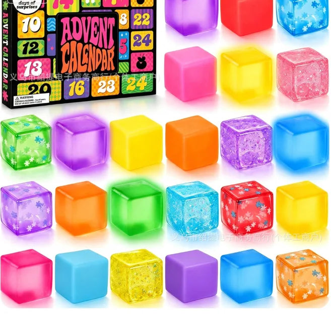 2027 New Christmas Advent Calendar 24 Days Surprise Mini Squish Sensory