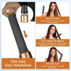 1700W New 6-in-1 Hair Styler Hot Air Brush Multi-Functional Dry Straighten Curl Salon  Home Use Hair Styling Tool
