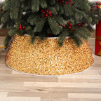 Stereoscopic Christmas Sequins Tree Cover Skirt Home Xmas Tree Surround