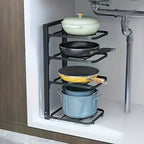 Adjustable Stainless Steel Pot & Pan Organiser Rack