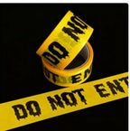 Warning Tapes Halloween Decoration Do Not Enter Roll for Door Windows Yards