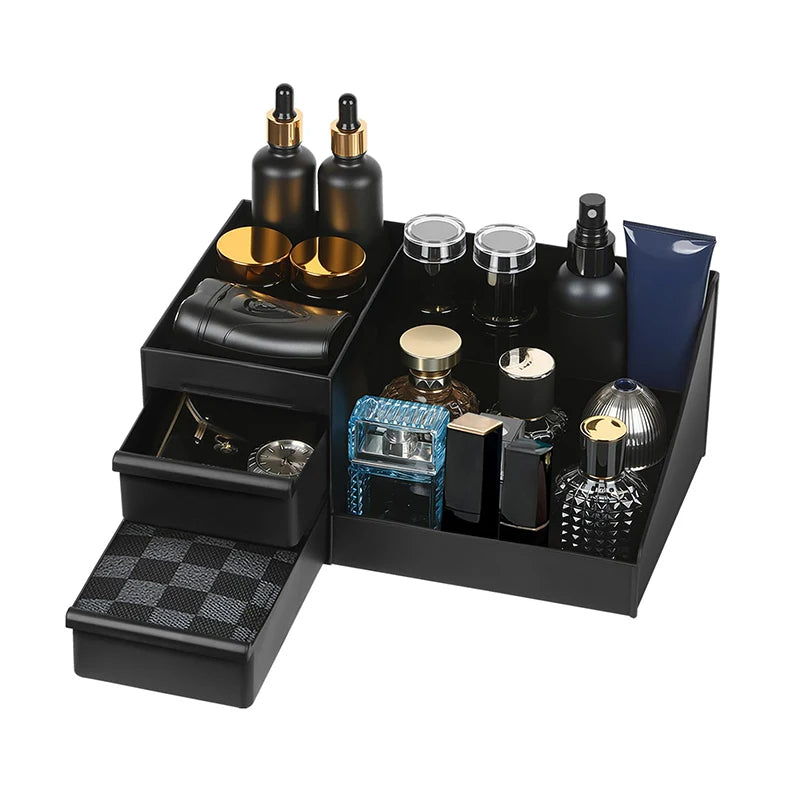 Bathroom Countertop Organizer With Drawers Cologne Organizer For Men
