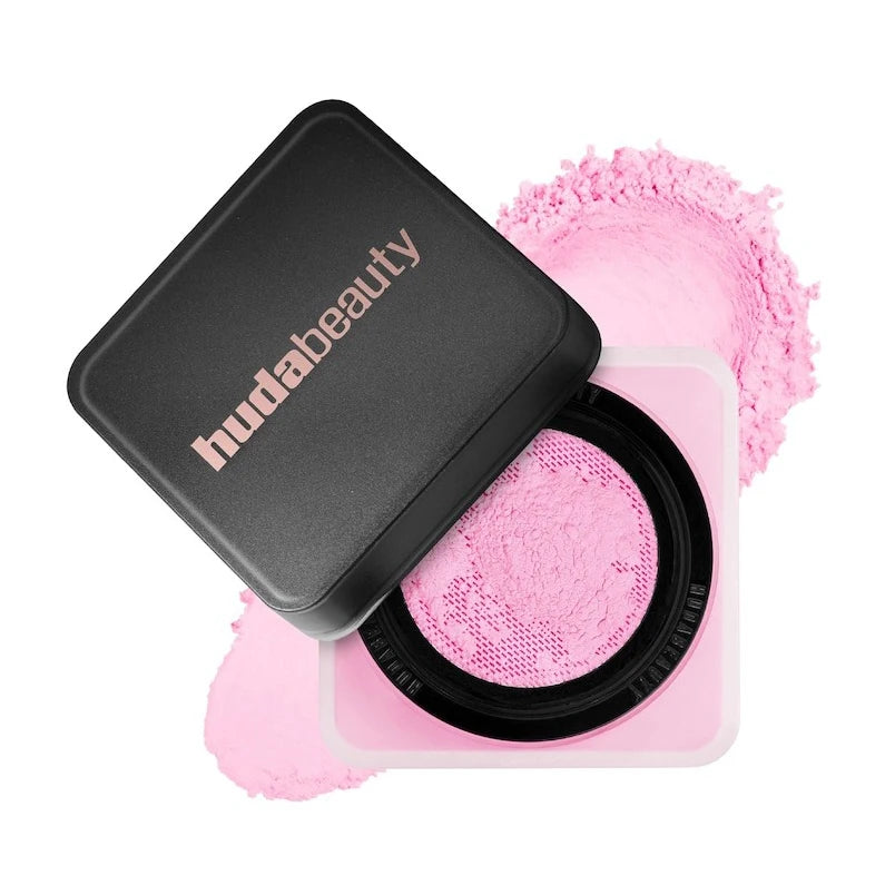 New Color Blocking Huda Easy Bake Fragrance Free Loose Baking and Setting Powder Beauty Oil Control Matte Makeup Setting Spray